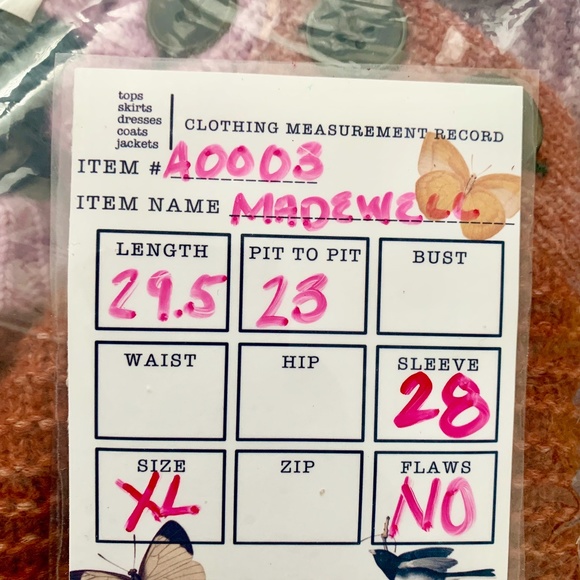 Madewell Space Dyed Striped Sweater Button Shoulder Crew Pullover Wool Alpaca XL - Picture 13 of 13